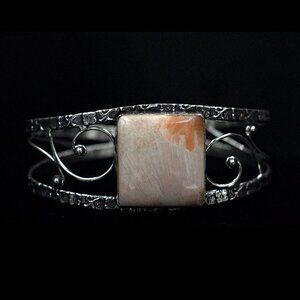 SHINY SQUARE SCOLECITE SP CUFF BRACELET - JBZGW2